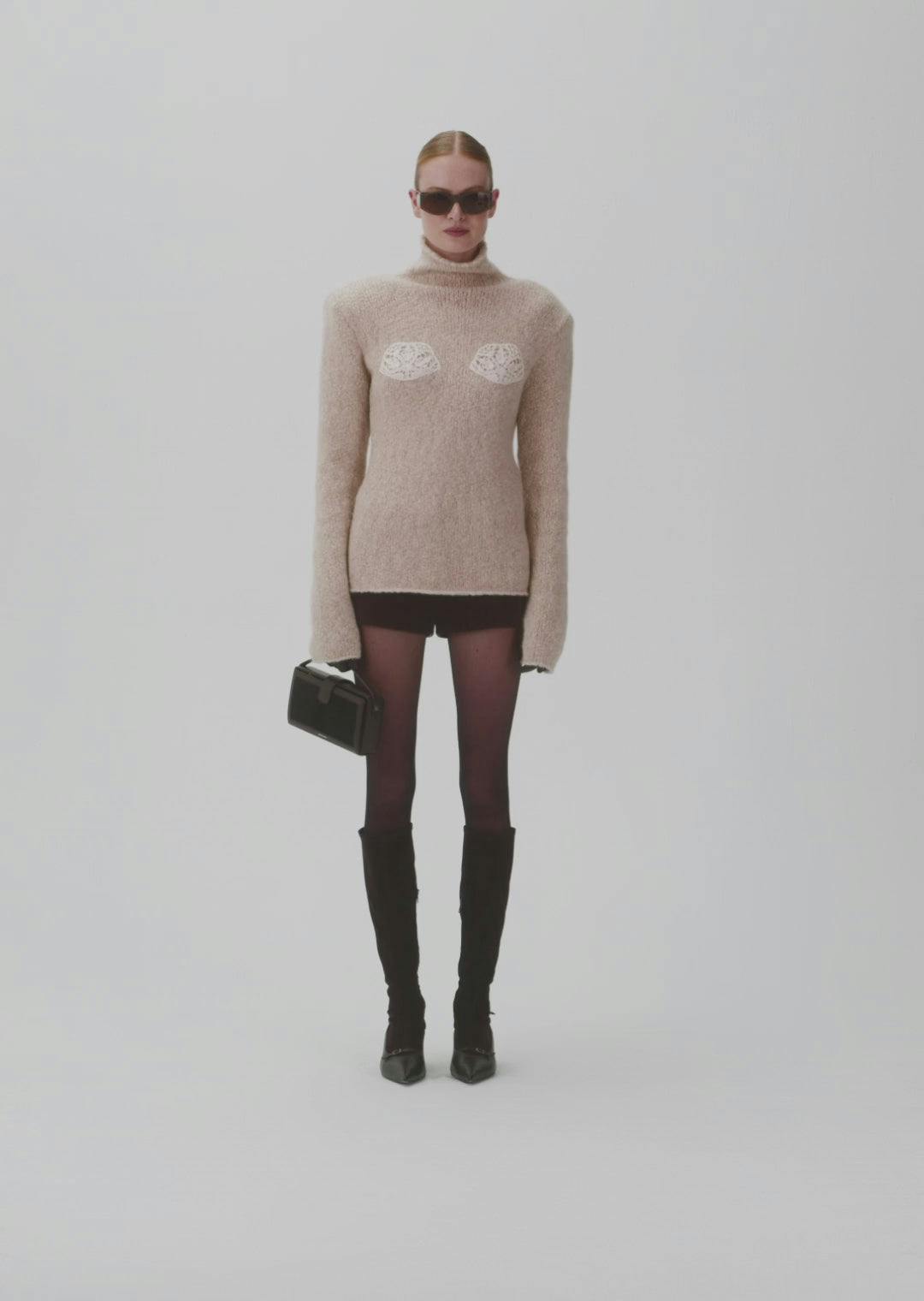 AW24 KNITWEAR 03 TURTLENECK BEIGE