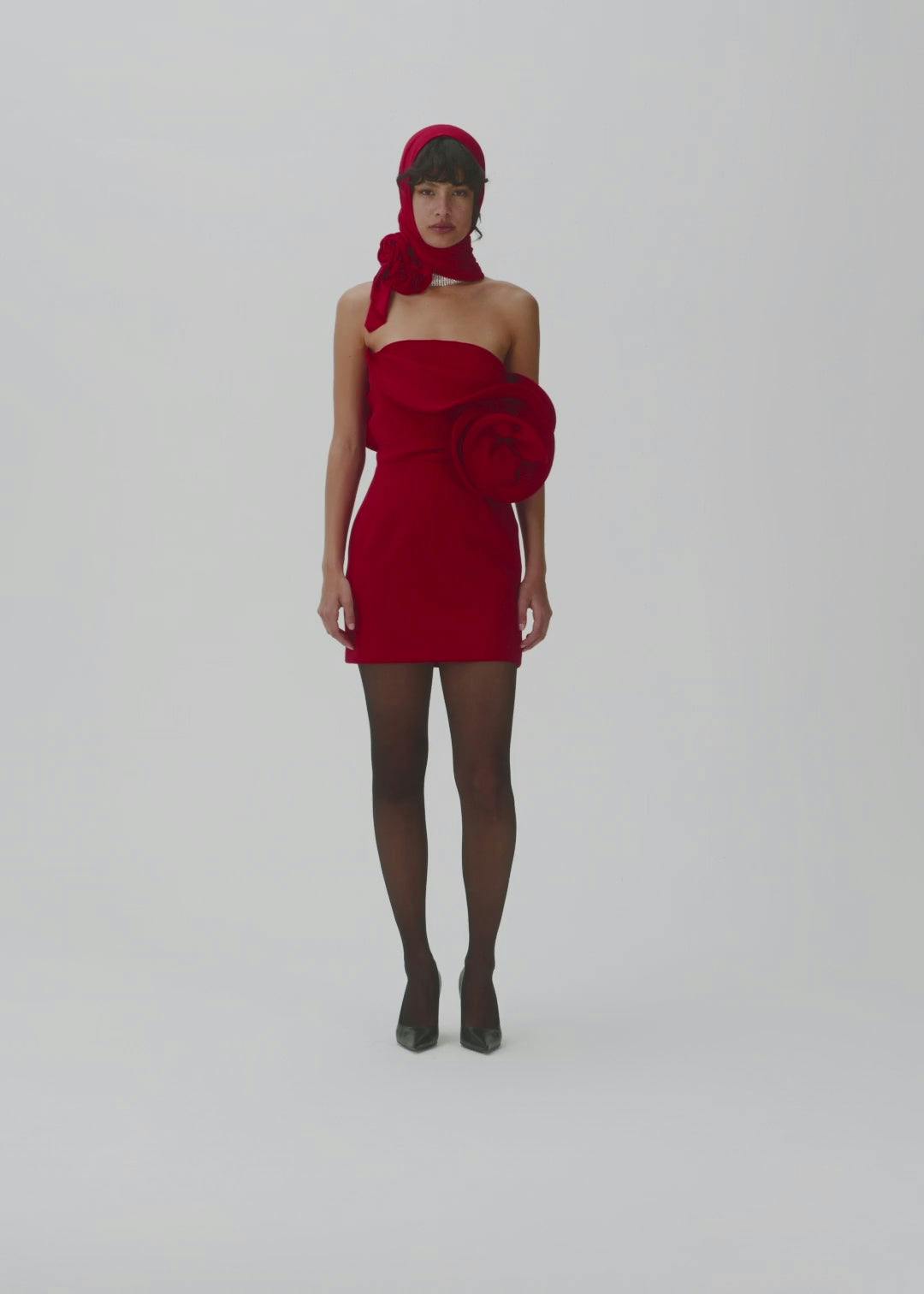 AW24 DRESS 10 RED